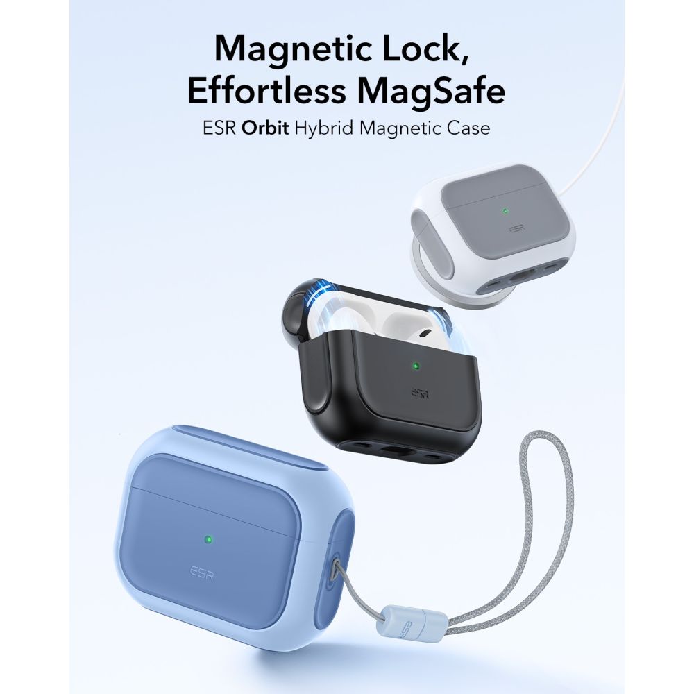 ESR ESR AirPods Pro 3 Skal MagSafe Orbit HaloLock Blå - Teknikhallen.se