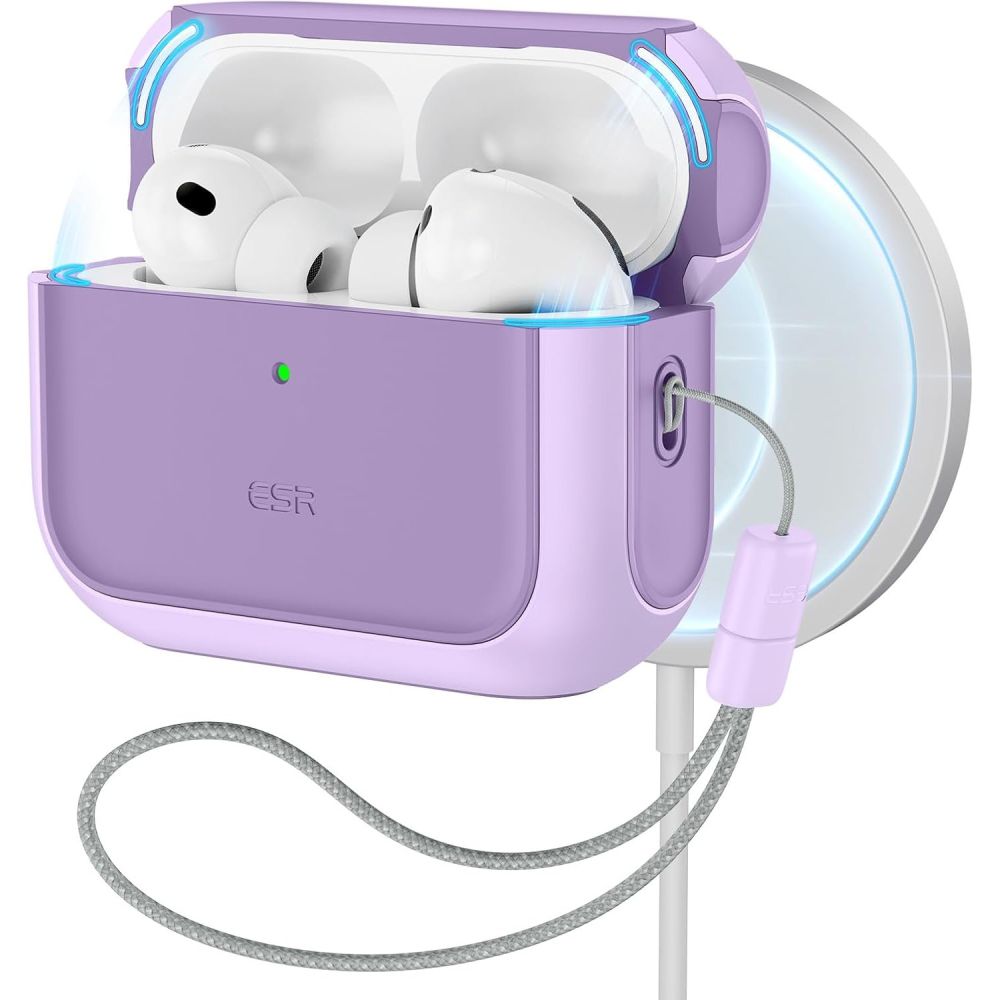 ESR ESR AirPods Pro 3 Skal MagSafe Orbit HaloLock Lavender - Teknikhallen.se