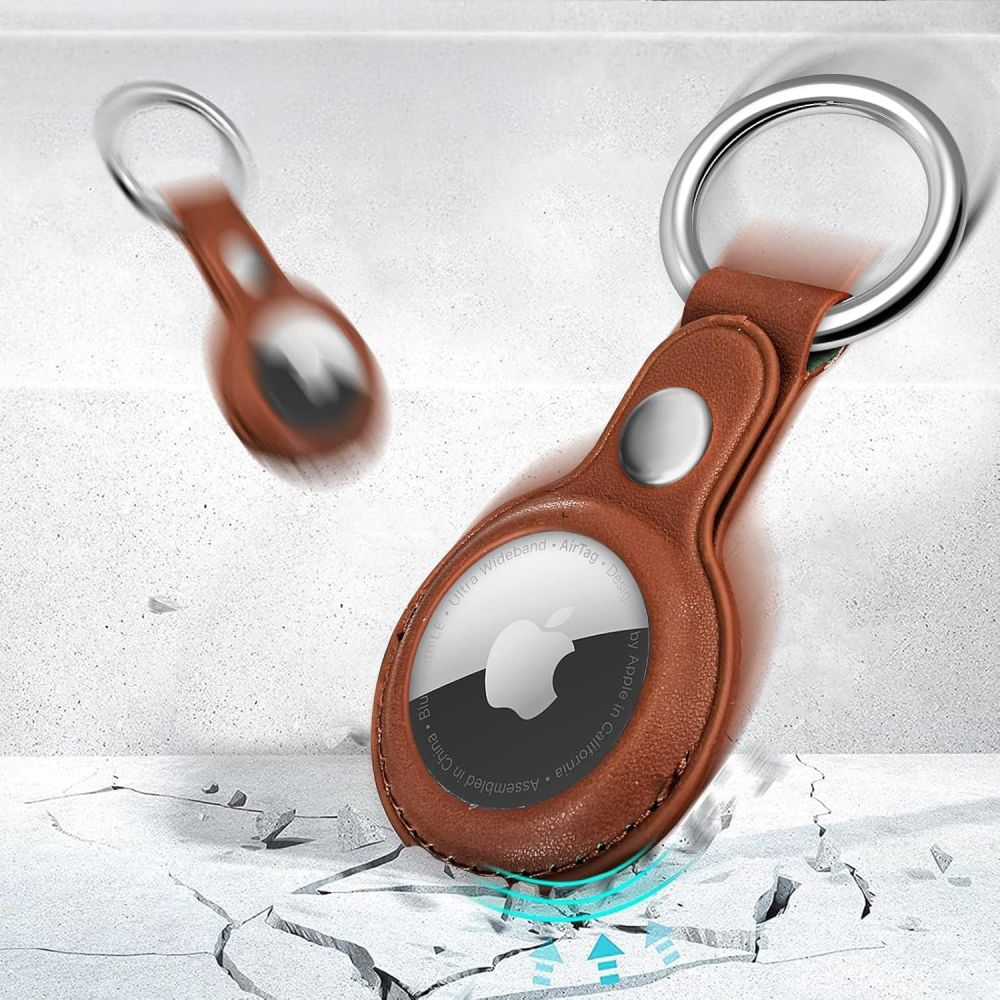 Tech-Protect Tech-Protect Apple AirTag Hållare NaturalFit Brun - Teknikhallen.se