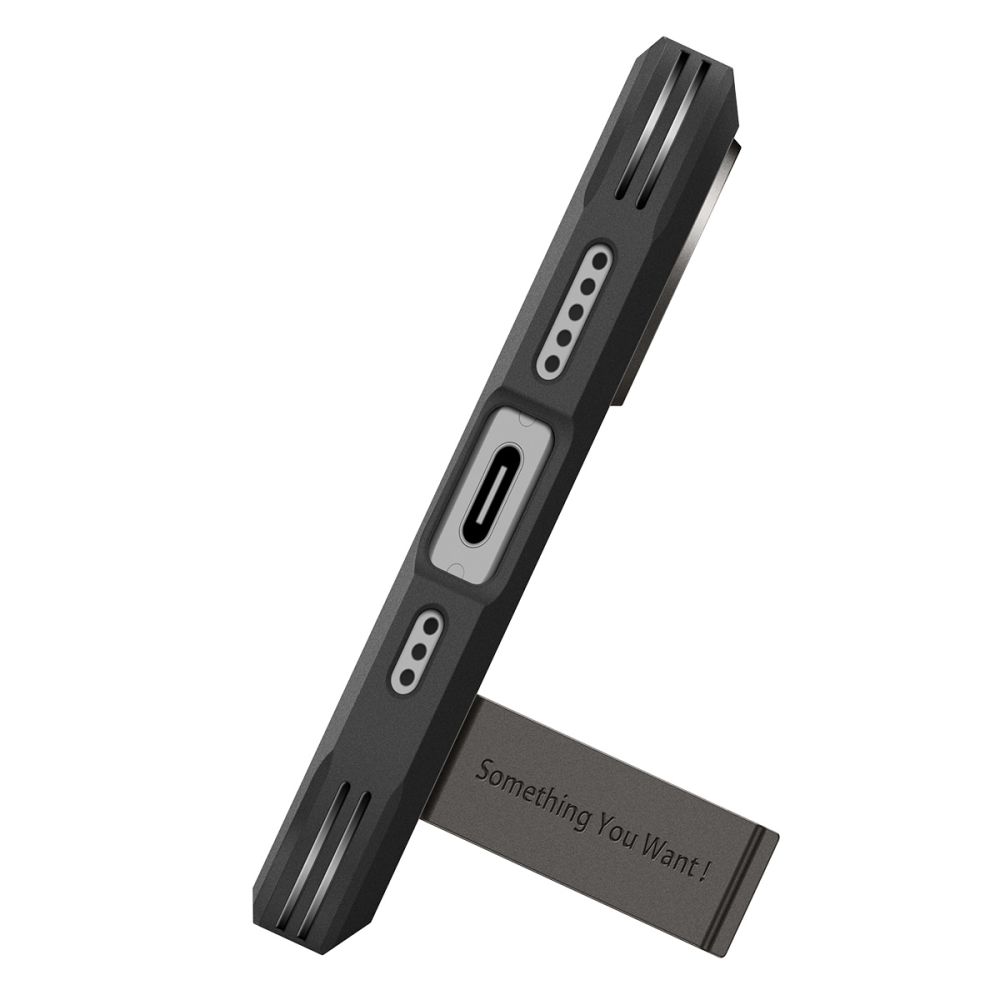 Spigen Spigen iPhone 17 Skal MagSafe Tough Armor 'T' Gunmetal - Teknikhallen.se