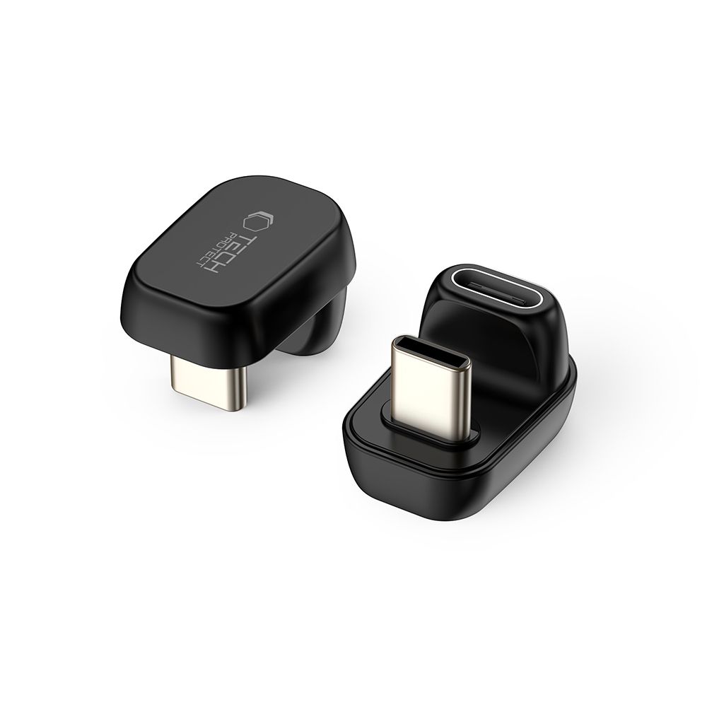 Tech-Protect Tech-Protect USB-C - USB-C Adapter UltraBoost Svart - Teknikhallen.se