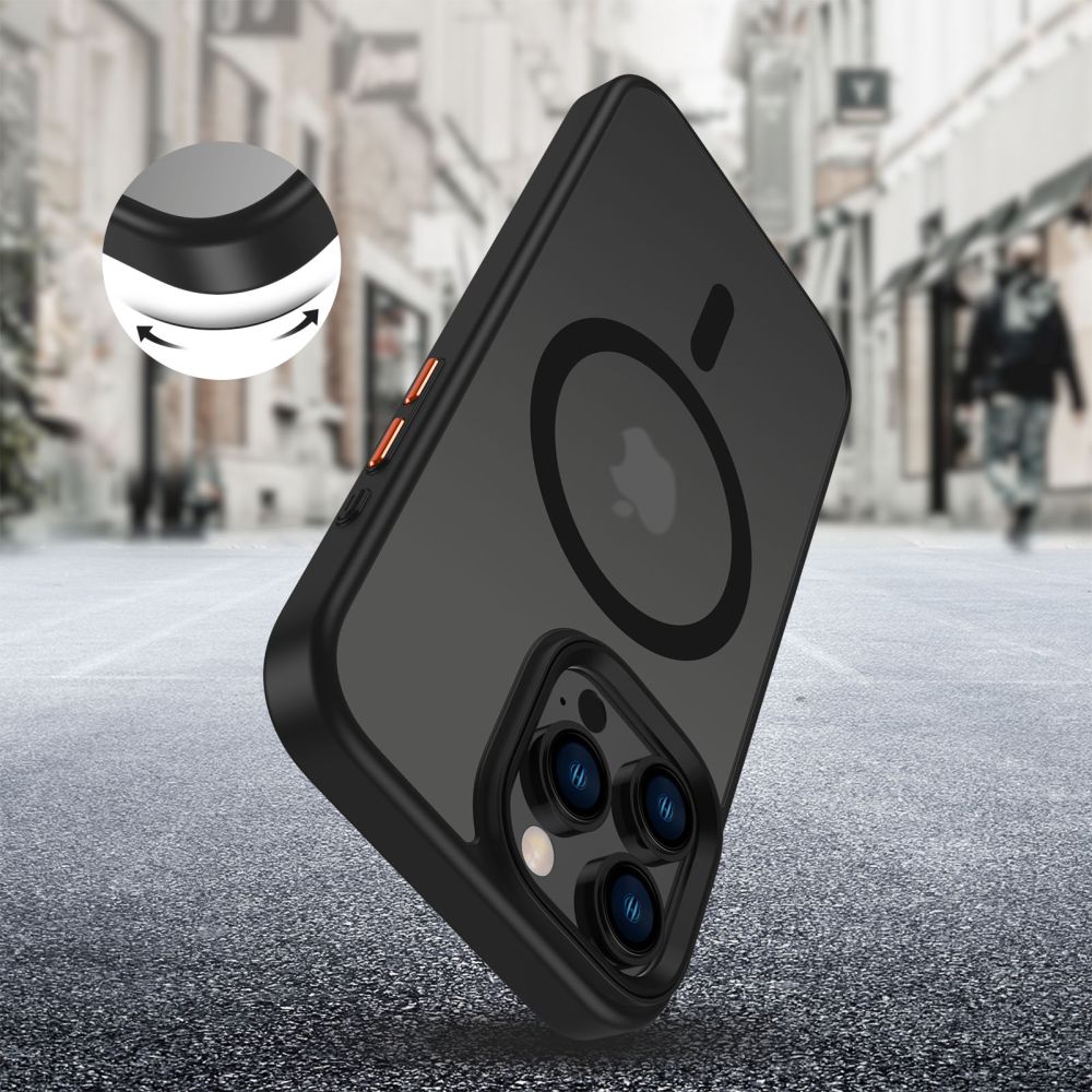 Tech-Protect Tech-Protect iPhone 16 Pro Skal MagSafe MagMat 3-SET Svart - Teknikhallen.se