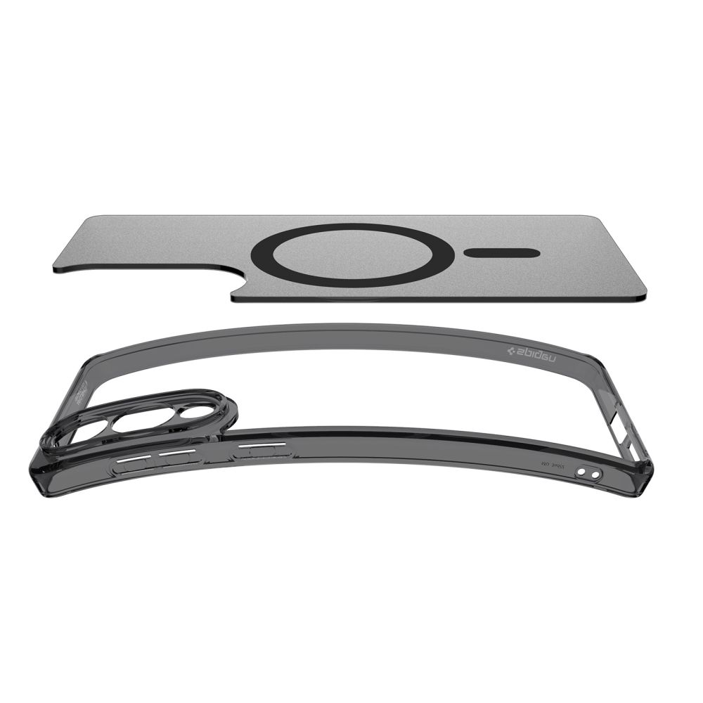 Spigen Spigen Galaxy S25 Edge Skal MagSafe Ultra Hybrid Frostad Svart - Teknikhallen.se