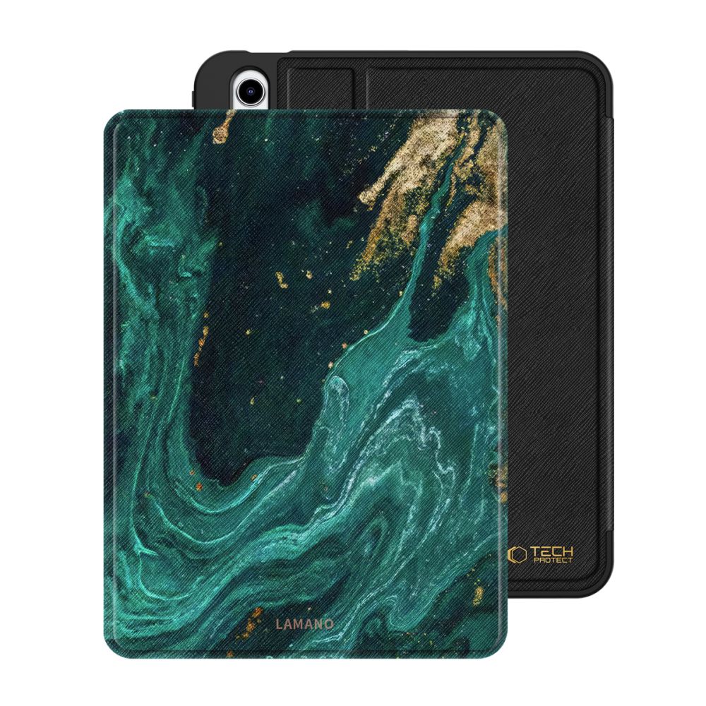 Tech-Protect Tech-Protect iPad 11 2025 / iPad 10.9 2022 Fodral Lamano Verde Aura - Teknikhallen.se