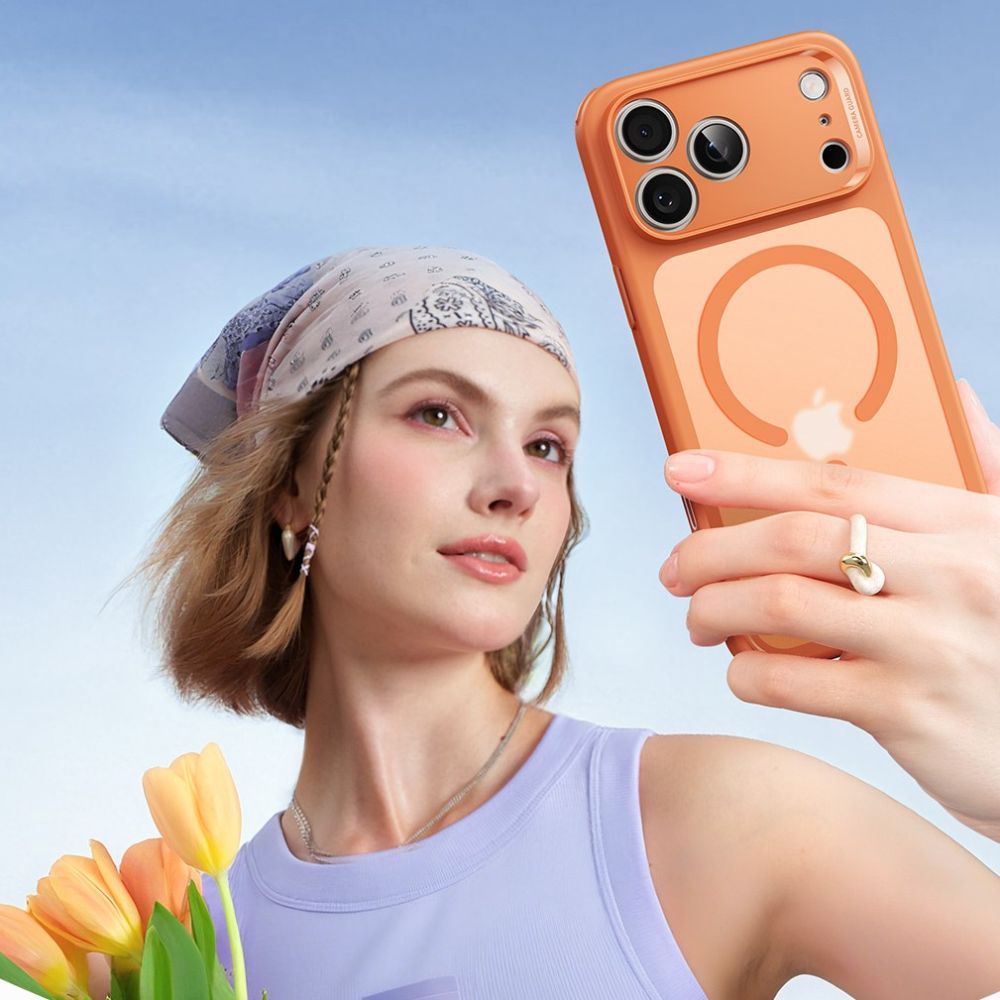 ESR ESR iPhone 17 Pro Max Skal MagSafe Classic Hybrid Frosted Orange - Teknikhallen.se