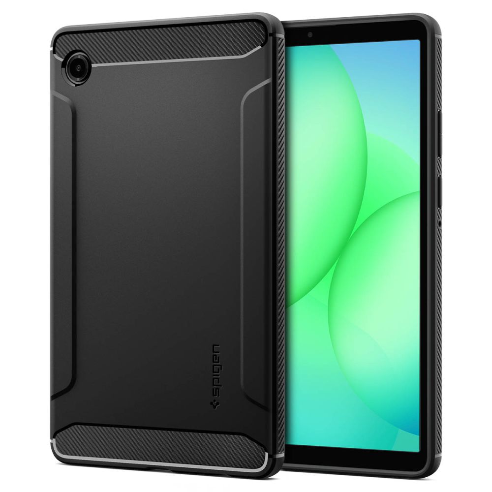 Spigen Spigen Galaxy Tab A11 Skal Rugged Armor Matt Svart - Teknikhallen.se