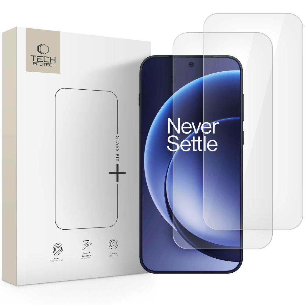 Tech-Protect Tech-Protect OnePlus 15 2-PACK Skärmskydd GlassFit+ Härdat Glas - Teknikhallen.se