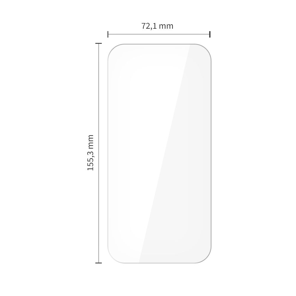 Tech-Protect Tech-Protect iPhone 15 Pro Max 10-PACK Skärmskydd Härdat Glas - Teknikhallen.se