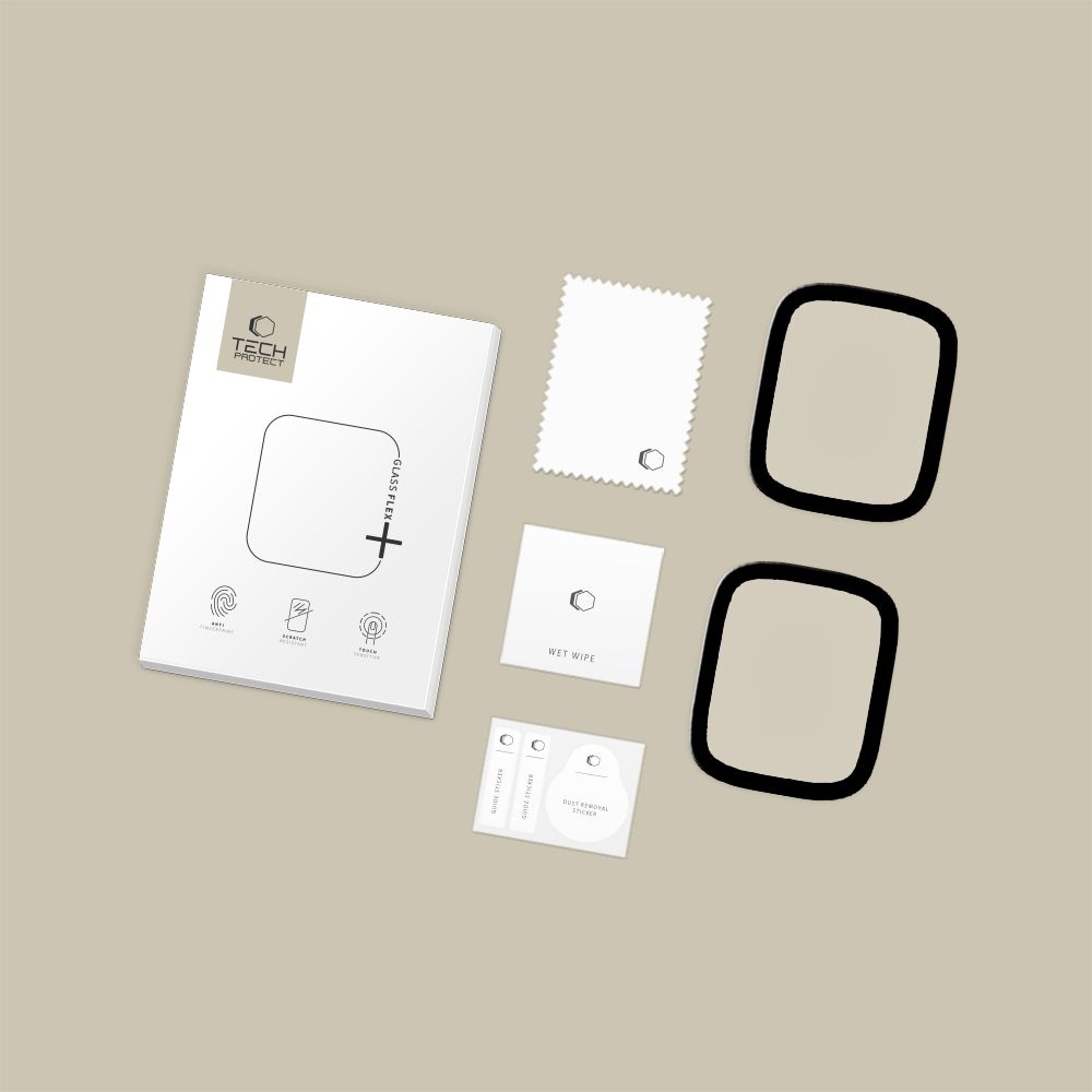 Tech-Protect Tech-Protect Apple Watch 40 mm Skärmskydd GlassFlex+ Härdat Glas - Teknikhallen.se