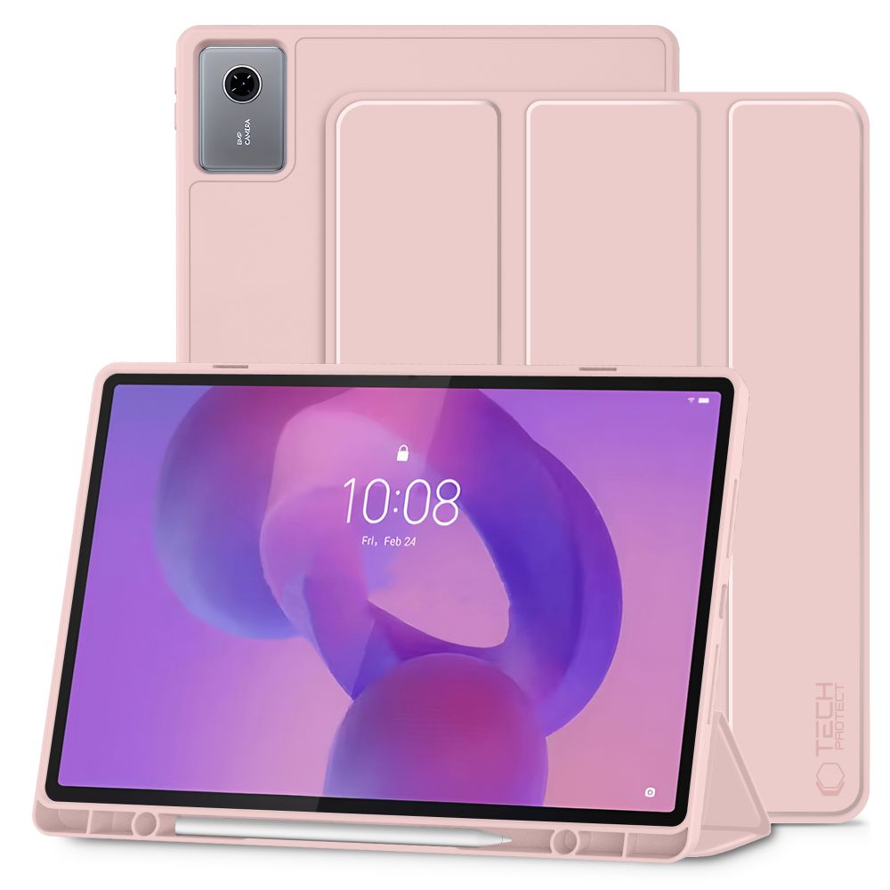 Tech-Protect Tech-Protect Lenovo Idea Tab Plus Fodral SC Pennhållare Rosa - Teknikhallen.se