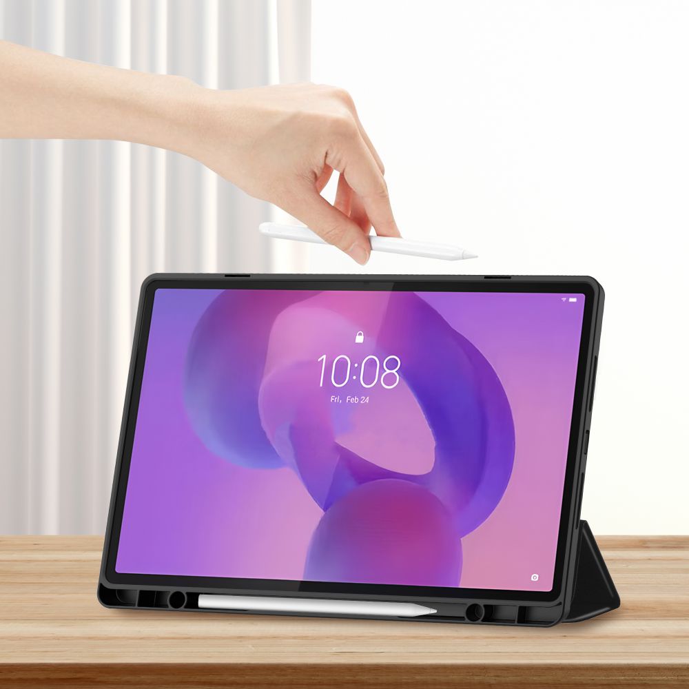 Tech-Protect Tech-Protect Lenovo Idea Tab Plus Fodral SC Pennhållare Svart - Teknikhallen.se