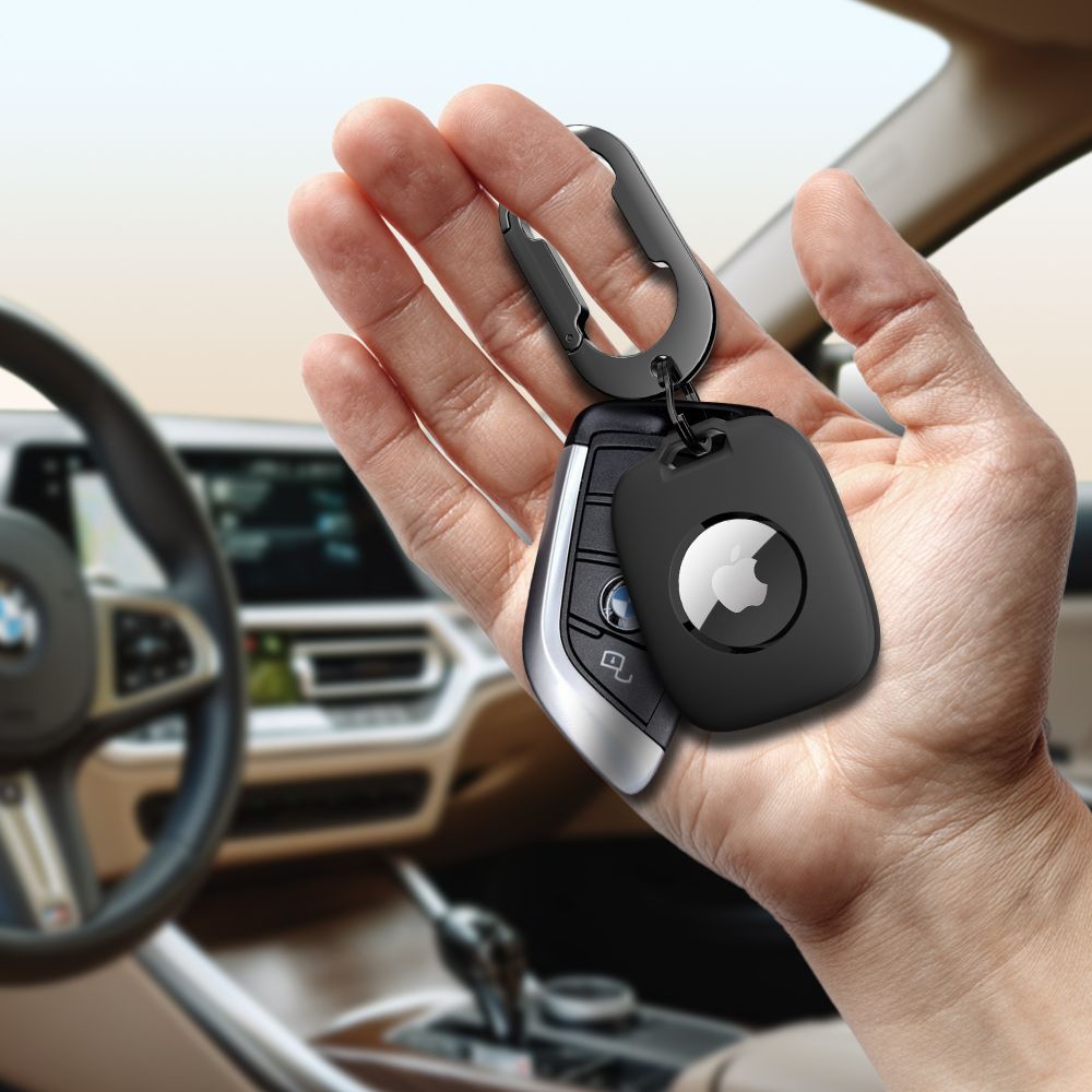 Tech-Protect Tech-Protect Apple AirTag Hållare Velar Svart - Teknikhallen.se