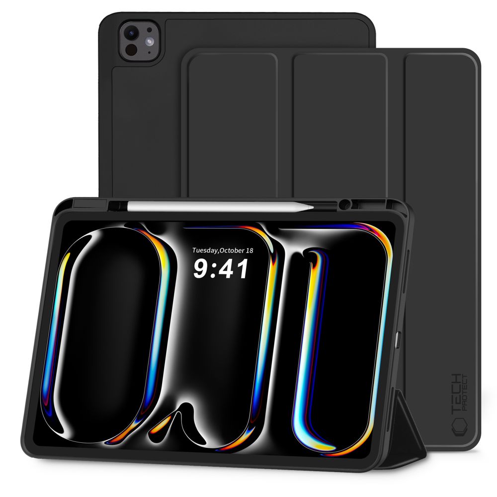 Tech-Protect Tech-Protect iPad Pro 13 2025/2024 Fodral SC Pennhållare Svart - Teknikhallen.se