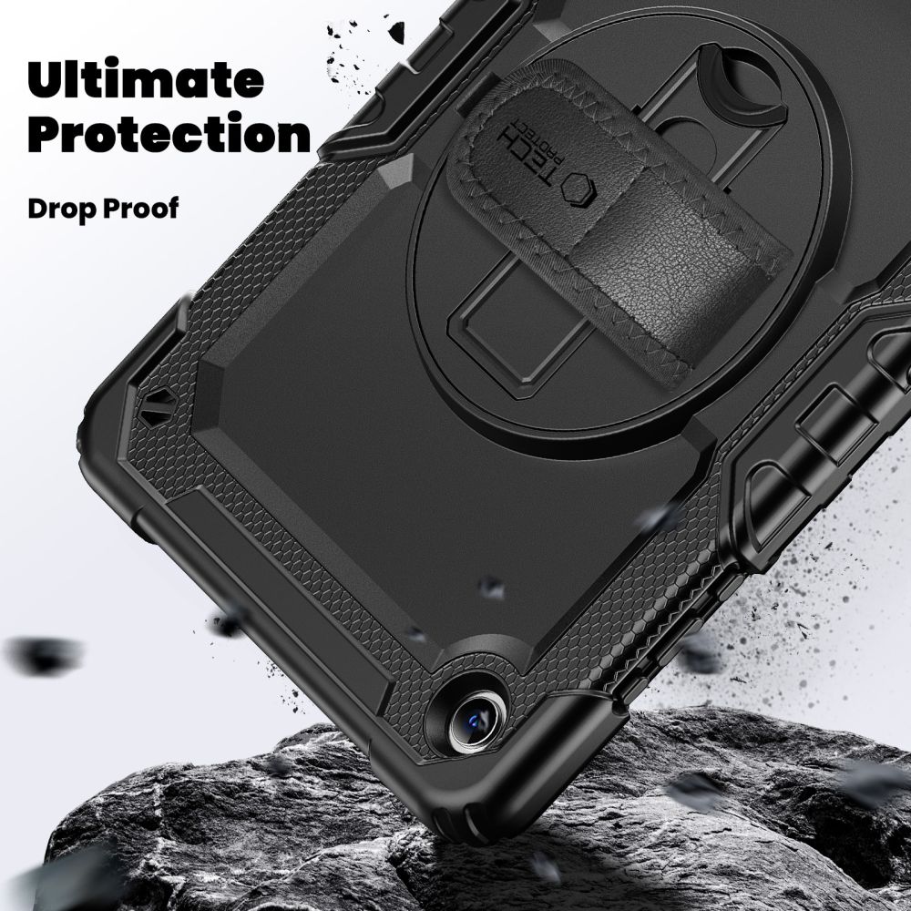 Tech-Protect Tech-Protect Galaxy Tab A11 Plus / A9 Plus Skal 360 Solid Svart - Teknikhallen.se