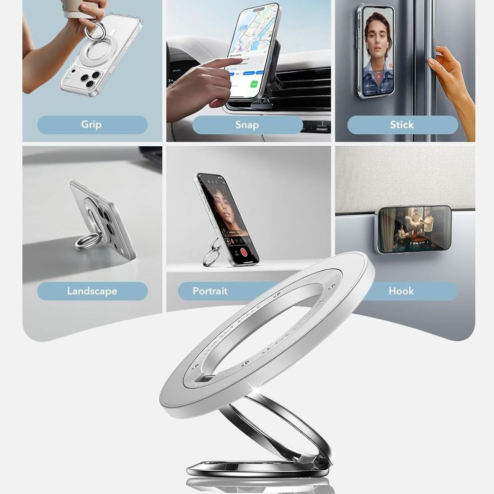 ESR ESR Magnetisk MagSafe Ringhållare 360 HaloLock Vit - Teknikhallen.se