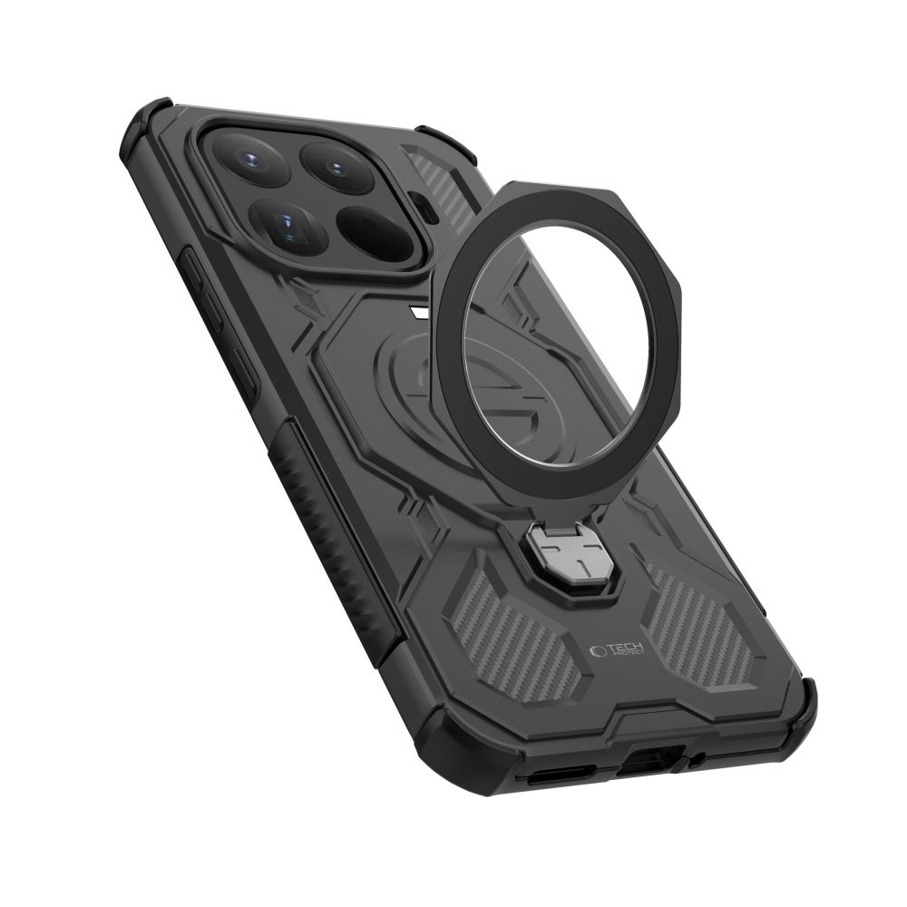 Tech-Protect Tech-Protect Xiaomi 15T Pro Skal MagSafe TacticStand Matt Svart - Teknikhallen.se