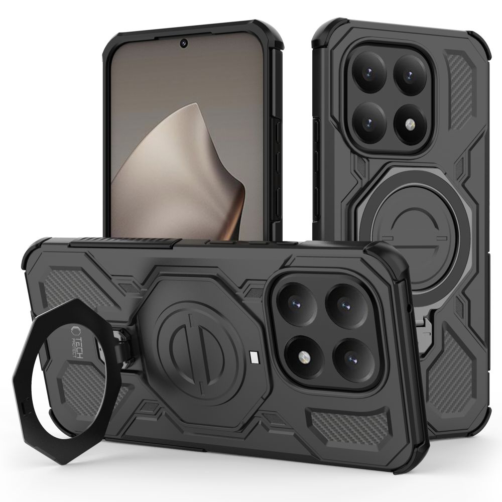 Tech-Protect Tech-Protect Xiaomi 15T Skal MagSafe TacticStand Matt Svart - Teknikhallen.se