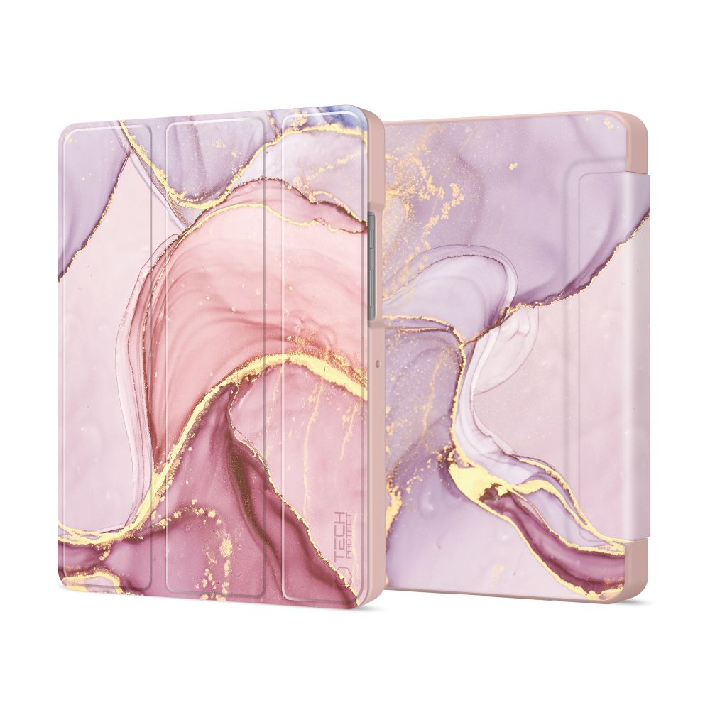 Tech-Protect Tech-Protect Samsung Galaxy Tab A11/A9 Fodral SmartCase Marble - Teknikhallen.se
