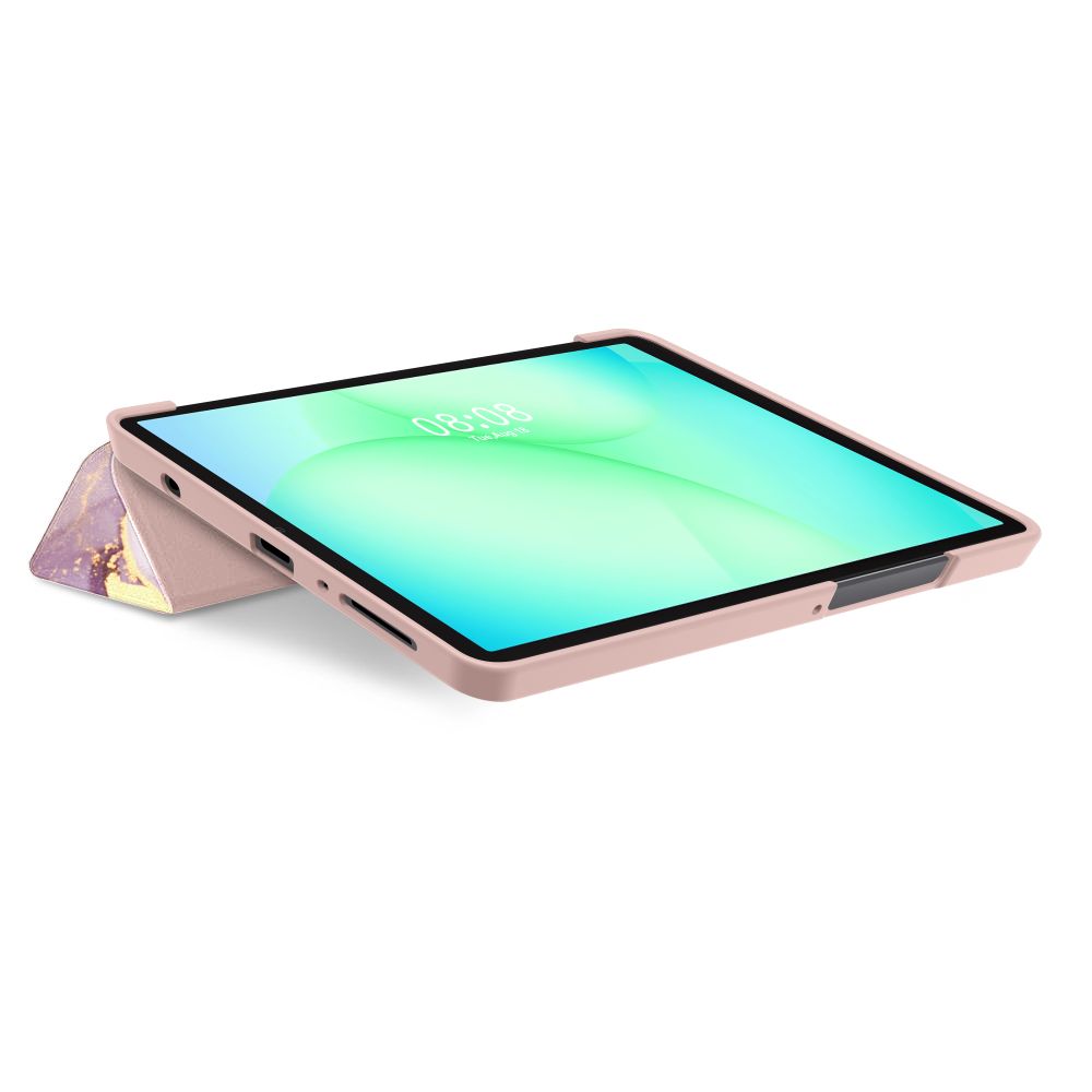 Tech-Protect Tech-Protect Samsung Galaxy Tab A11/A9 Fodral SmartCase Marble - Teknikhallen.se