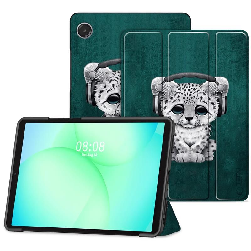 Tech-Protect Tech-Protect Samsung Galaxy Tab A11/A9 Fodral SmartCase Sad Cat - Teknikhallen.se