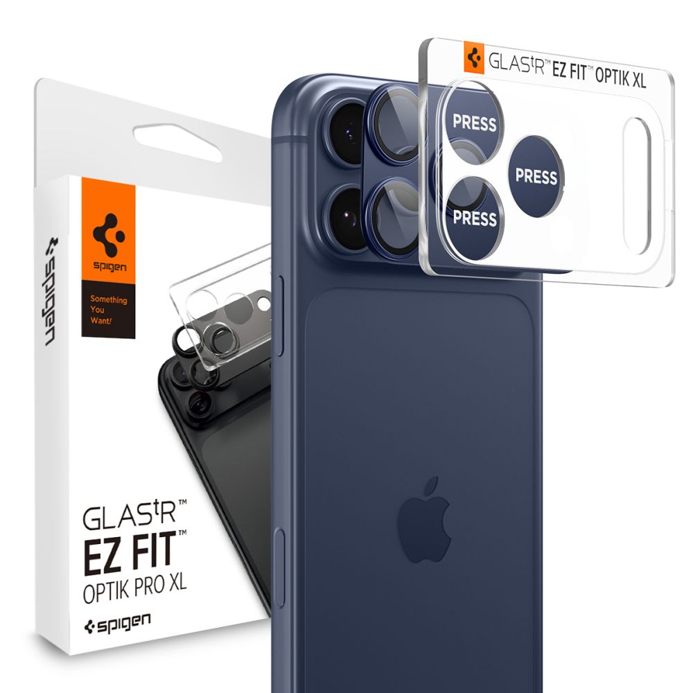 Spigen Spigen iPhone 17 Pro Linsskydd Optik Pro GLAS.tR 