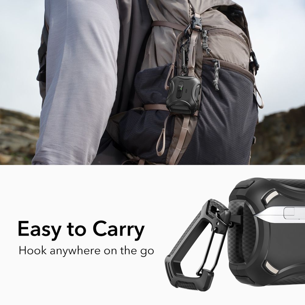 ESR ESR AirPods Pro 3 Skal MagSafe Cyber FlickLock HaloLock Svart - Teknikhallen.se