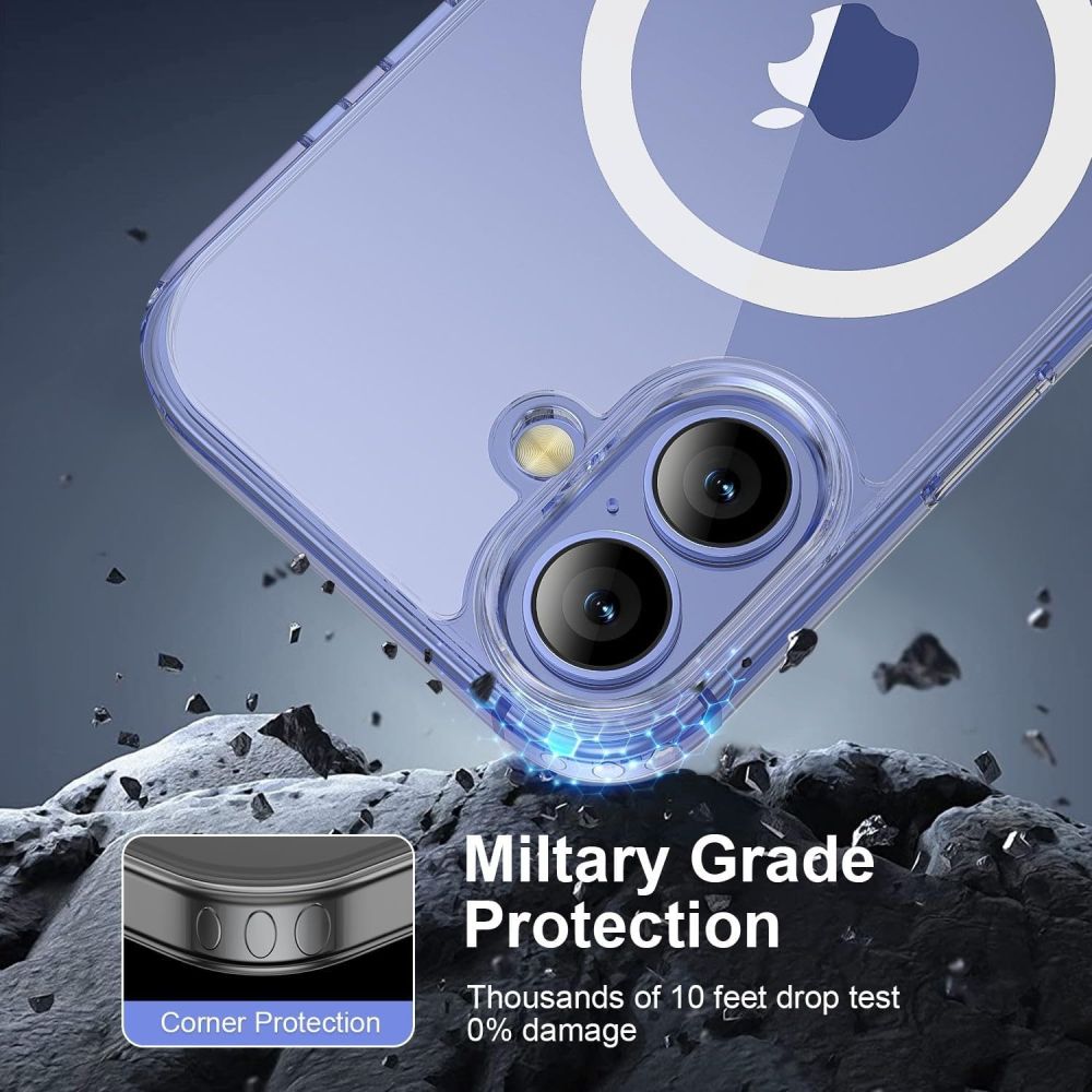 Tech-Protect Tech-Protect iPhone 16 Skal MagSafe Flex Transparent - Teknikhallen.se