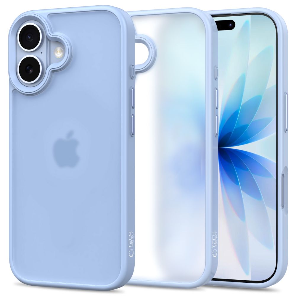 Tech-Protect Tech-Protect iPhone 17 Skal MagMat Mist Blue - Teknikhallen.se