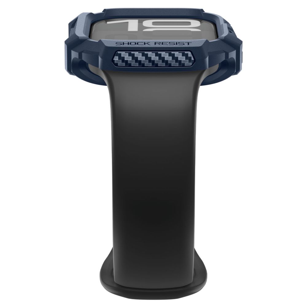 Spigen Spigen Apple Watch 11/10 42 mm Skal Rugged Armor Navy Blue - Teknikhallen.se