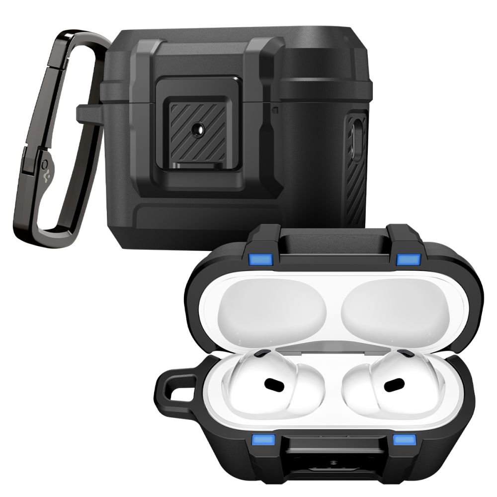 Spigen Spigen AirPods Pro 3 Skal LockFit Matt Svart - Teknikhallen.se