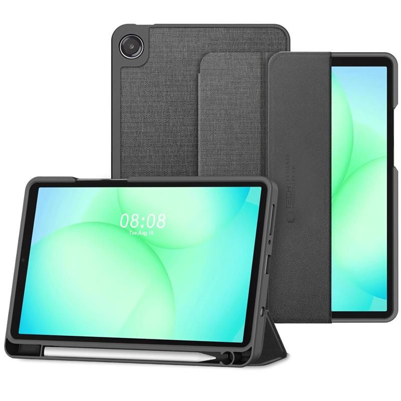 Tech-Protect Tech-Protect Galaxy Tab A11/A9 Fodral SC Canvas Charcoal Grey - Teknikhallen.se