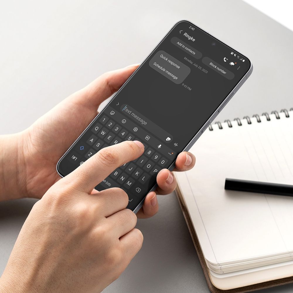 Ringke Ringke Samsung Galaxy S25 FE 2-PACK Easy Slide Skärmskydd - Teknikhallen.se