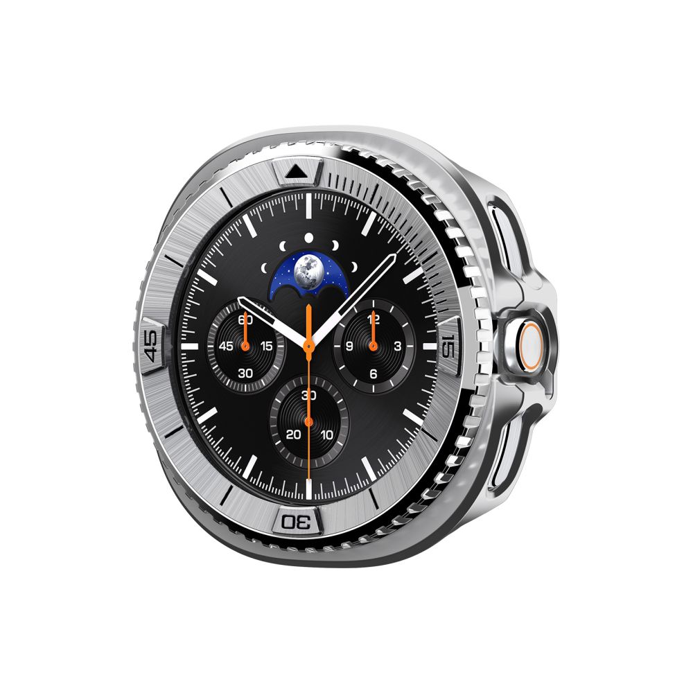 Spigen Spigen Galaxy Watch 8 46 mm Skyddande Ring Bezel Tune Pilot Silver - Teknikhallen.se