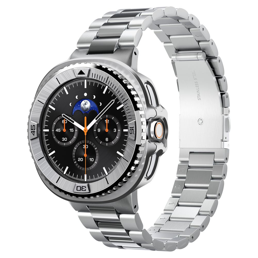 Spigen Spigen Galaxy Watch 8 46 mm Skyddande Ring Bezel Tune Pilot Silver - Teknikhallen.se