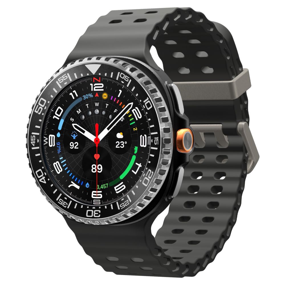 Spigen Spigen Galaxy Watch 8 46 mm Skyddande Ring Bezel Tune Diver Svart - Teknikhallen.se