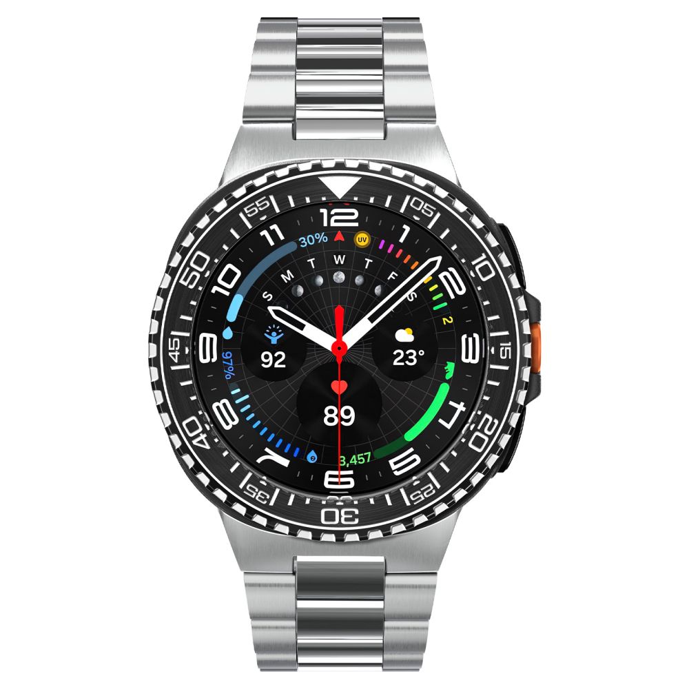 Spigen Spigen Galaxy Watch 8 46 mm Skyddande Ring Bezel Tune Diver Svart - Teknikhallen.se