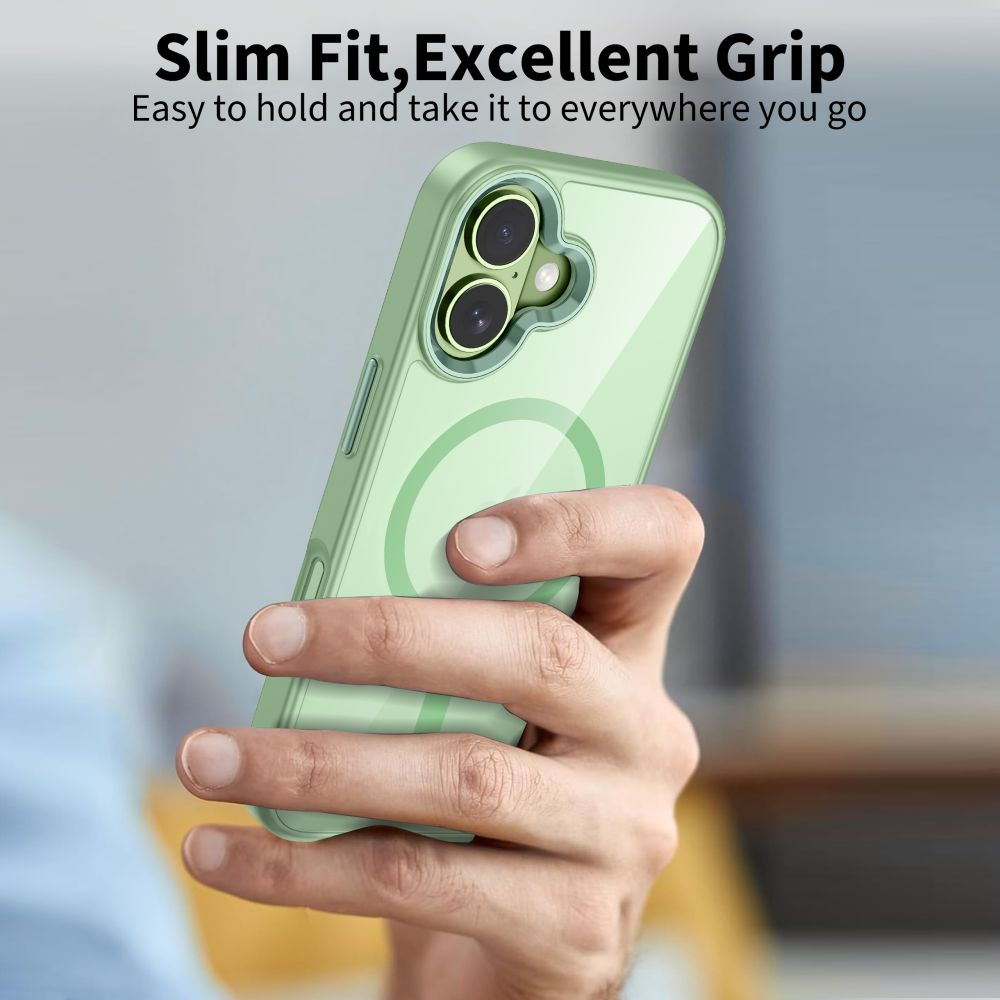 Tech-Protect Tech-Protect iPhone 17 Skal MagSafe MagMat Sage / Clear - Teknikhallen.se