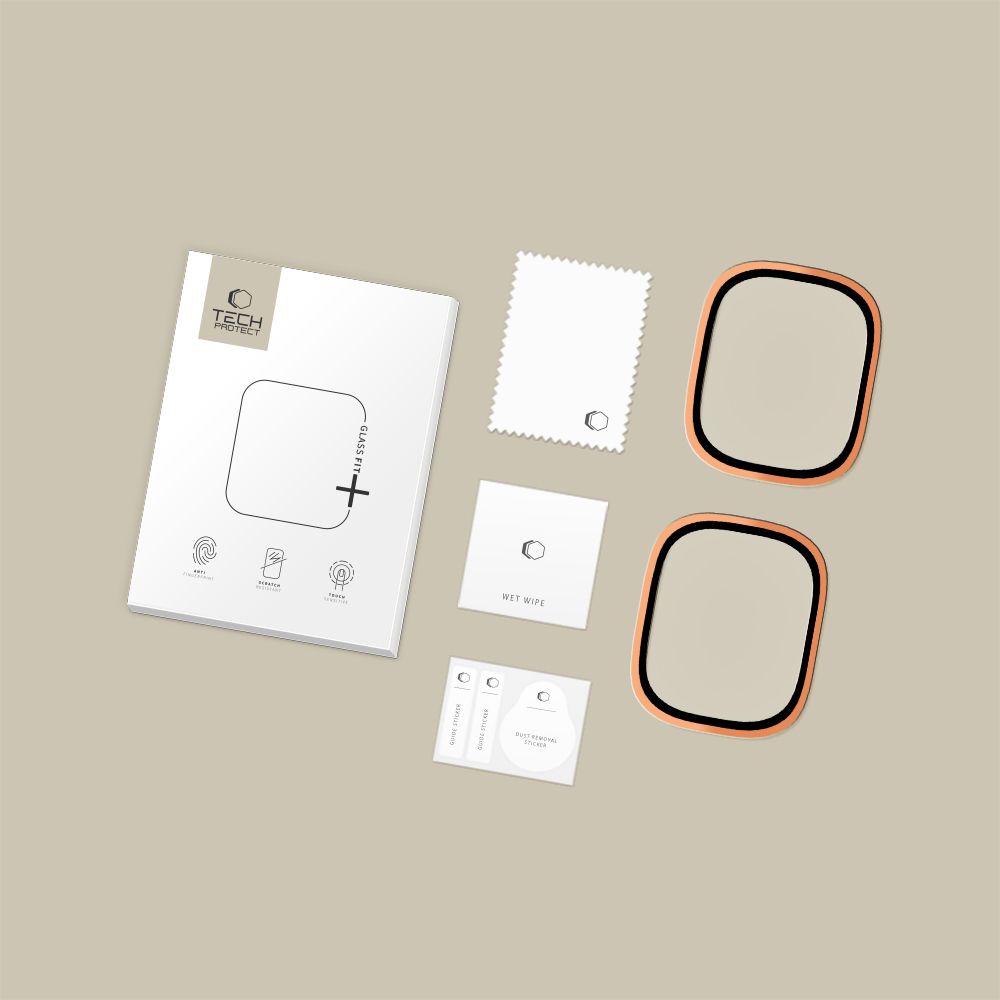 Tech-Protect Tech-Protect Apple Watch Ultra 49 mm 2-PACK Skärmskydd GlassRing - Teknikhallen.se