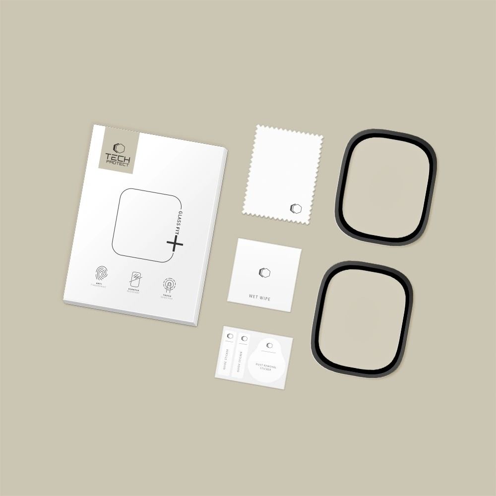 Tech-Protect Tech-Protect Apple Watch Ultra 49 mm 2-PACK Skärmskydd GlassRing - Teknikhallen.se