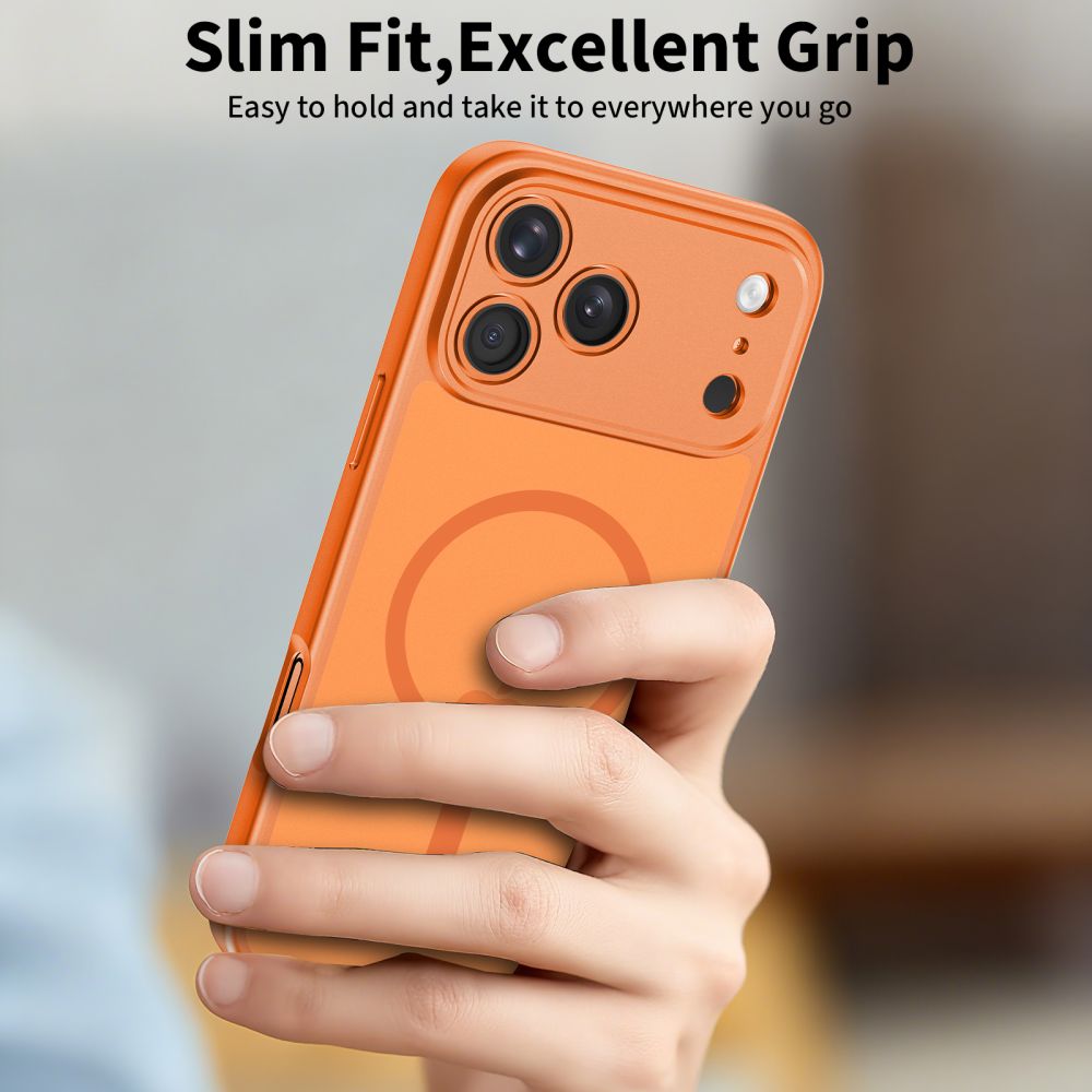 Tech-Protect Tech-Protect iPhone 17 Pro Skal MagSafe BasicMag Cosmic Orange - Teknikhallen.se