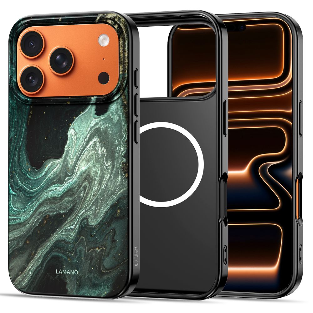 Tech-Protect Tech-Protect iPhone 17 Pro Skal MagSafe Lamano Verde Aura - Teknikhallen.se