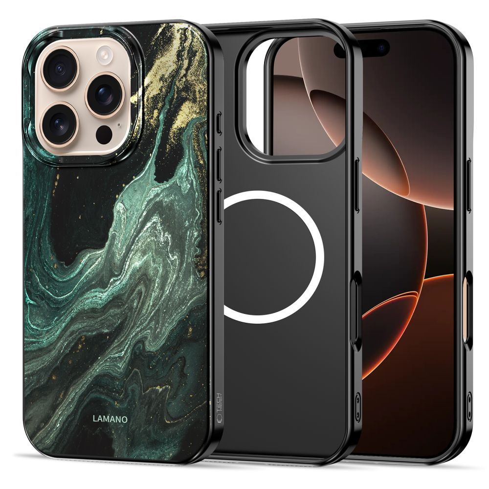 Tech-Protect Tech-Protect iPhone 16 Pro Skal MagSafe Lamano Verde Aura - Teknikhallen.se