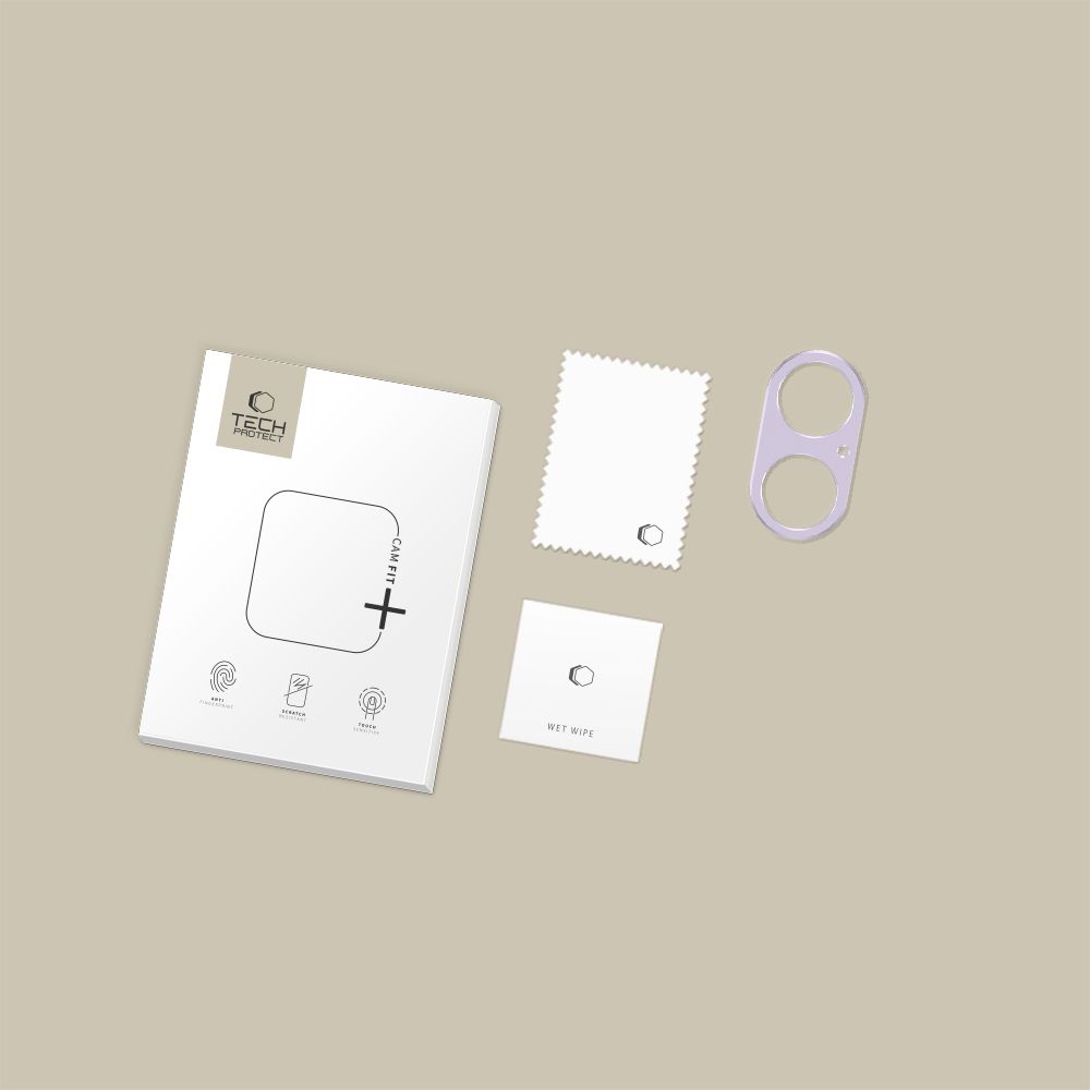 Tech-Protect Tech-Protect iPhone 17 Linsskydd CamAlloy Fit+ Lavender - Teknikhallen.se