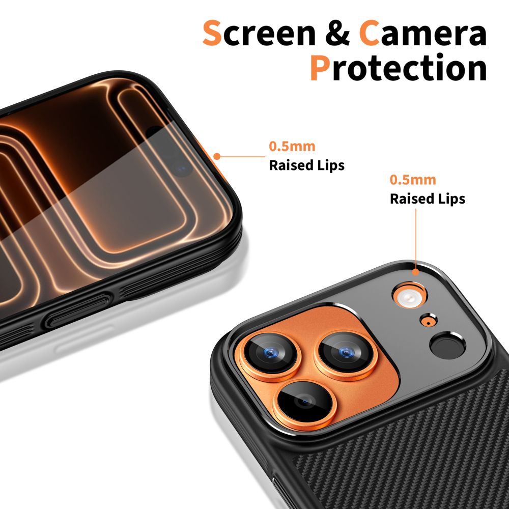 Tech-Protect Tech-Protect iPhone 17 Pro Skal MagSafe Kevlar Aramid Svart - Teknikhallen.se