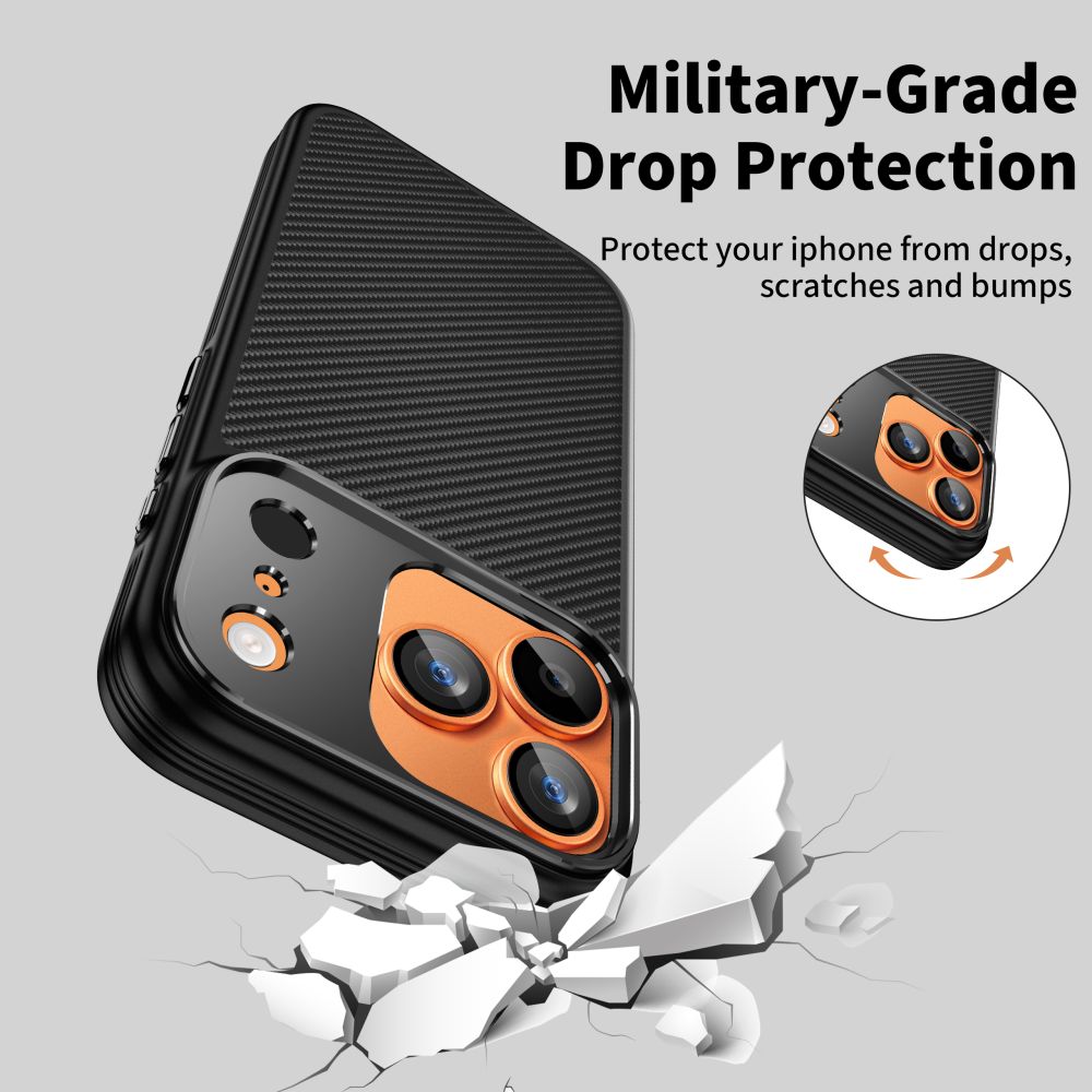 Tech-Protect Tech-Protect iPhone 17 Pro Skal MagSafe Kevlar Aramid Svart - Teknikhallen.se