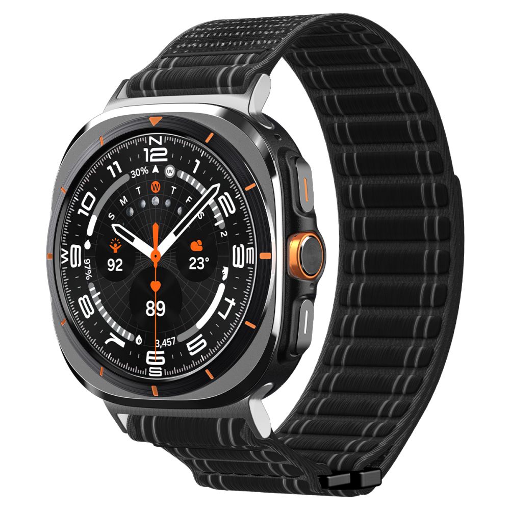 Spigen Spigen Galaxy Watch Ultra (2025) / 47 mm Klockarmband Svart - Teknikhallen.se