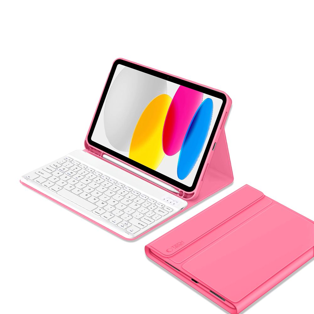 Tech-Protect Tech-Protect iPad 11 2025/10.9 2022 Fodral SC Tangentbord Magenta - Teknikhallen.se