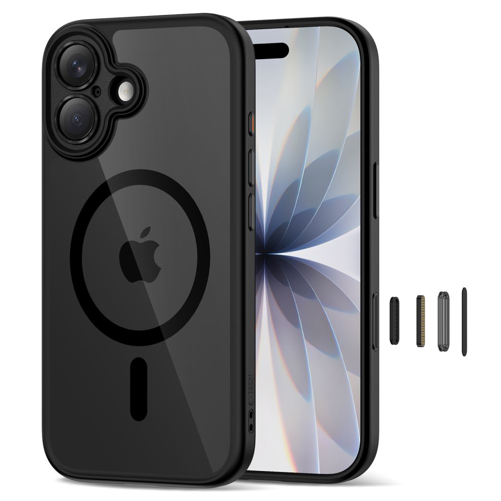 Tech-Protect Tech-Protect iPhone 17 Skal MagSafe MagPeak Svart/Transparent - Teknikhallen.se