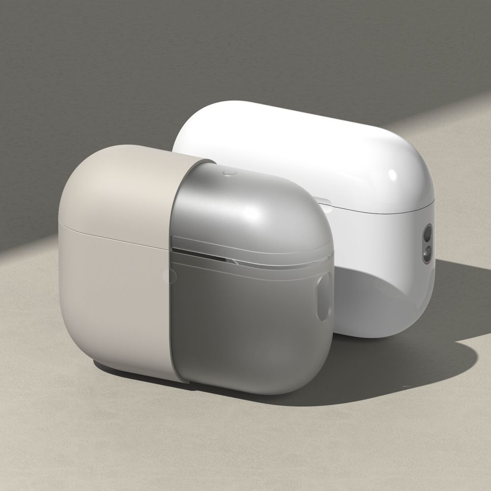 Ringke Ringke AirPods Pro 3 Skal Silikon Stone - Teknikhallen.se