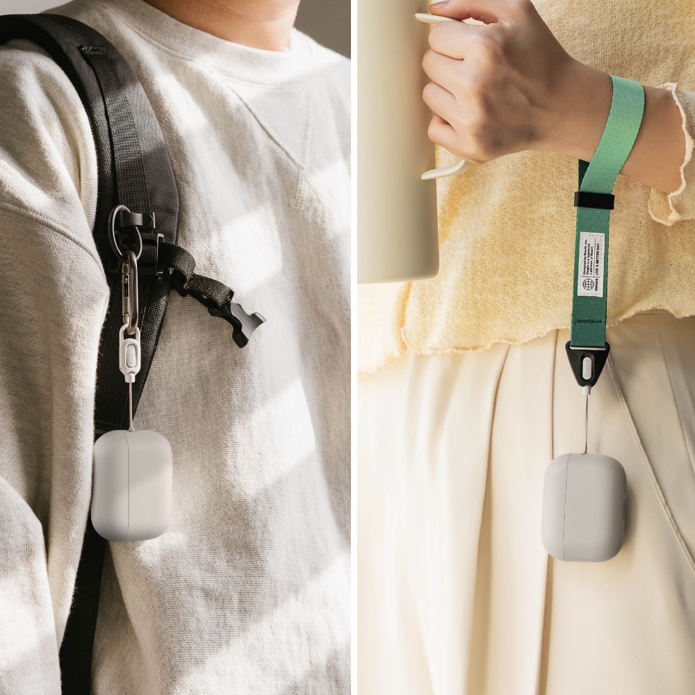 Ringke Ringke AirPods Pro 3 Skal Silikon Stone - Teknikhallen.se